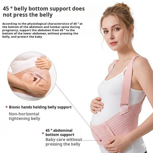 Maternity Belly Support Belt with Shoulder Straps — Full-Body Pregnancy Relief - view 2 | Bella Femina