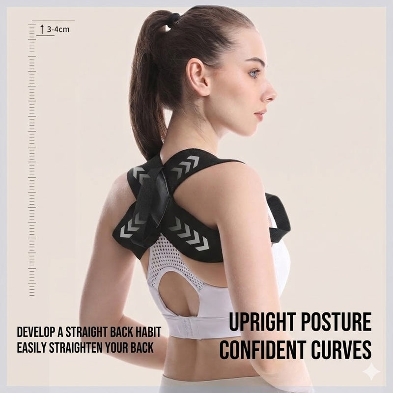 Women's Breathable Posture Corrector Belt — Spine Alignment & Back Support - view 1 | Bella Femina