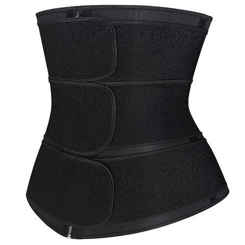 Triple-Band Waist Trainer with Zipper — Heavy-Duty Core Compression - view 2 | Bella Femina