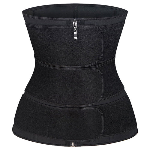 Triple-Band Waist Trainer with Zipper — Heavy-Duty Core Compression - view 1 | Bella Femina