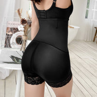 High-Waist Lace Sculpting Shorts — Tummy & Thigh Shaper - view 4 | Bella Femina