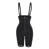 Contour Sculpting Bodysuit with Lace Trim — Adjustable Full-Body Shaper - view 6 | Bella Femina