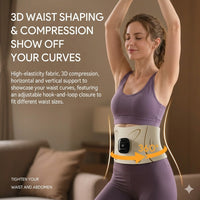 EMS Waist Toning & Massage Belt — Smart Muscle Stimulation for Core Sculpting - view 2 | Bella Femina