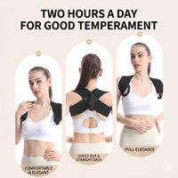 Women's Breathable Posture Corrector Belt — Spine Alignment & Back Support - view 3 | Bella Femina