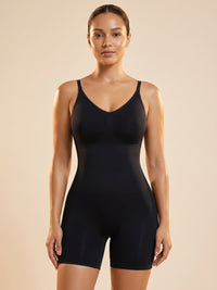 Open Back Seamless Waist Shaping Bodysuit - Plus Size