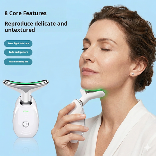 3-Color LED Neck Beauty Device - Anti-Wrinkle Neck Lift & Tightening Massager