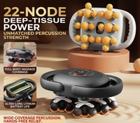 Mini Portable Massage Gun — Multi-Head Deep Tissue Muscle Relaxation Device