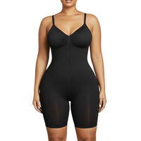 Zipper Shapewear Bodysuit for Women - Yoga & Sports Full Body Shaper