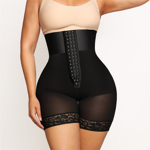 Plus Size High Waist Shapewear Shorts - Tummy Control & Hip Lift Pants
