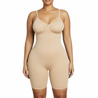 Zipper Shapewear Bodysuit for Women - Yoga & Sports Full Body Shaper