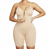 Zipper Shapewear Bodysuit for Women - Yoga & Sports Full Body Shaper