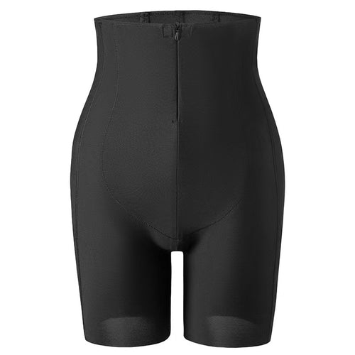 3D Butt Lift High-Waist Shaping Pants — Zipper Tummy Control Shapewear - view 2 | Bella Femina