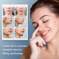 V-shaped face wrinkle removal facial massager EMS facial massager low frequency pulse crescent shape beauty instrument remote control model