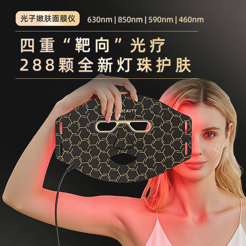 LED Photon Therapy Face Mask — 7-Color Light Skin Rejuvenation Device - view 1 | Bella Femina