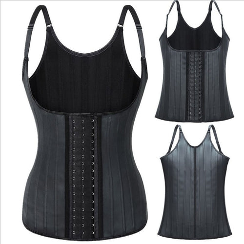 25-Bone Latex Waist Trainer Vest — Sport Corset for Workout & Sculpting - view 1 | Bella Femina