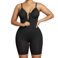 Zipper Shapewear Bodysuit for Women - Yoga & Sports Full Body Shaper