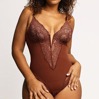 Lace-Detail Sculpting Bodysuit — Wireless Lift & Tummy Shaping - view 1 | Bella Femina