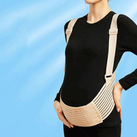 Maternity Belly Support Belt with Shoulder Straps — Full-Body Pregnancy Relief - view 4 | Bella Femina