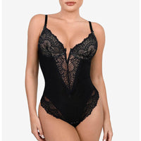 Lace-Detail Sculpting Bodysuit — Wireless Lift & Tummy Shaping - view 2 | Bella Femina