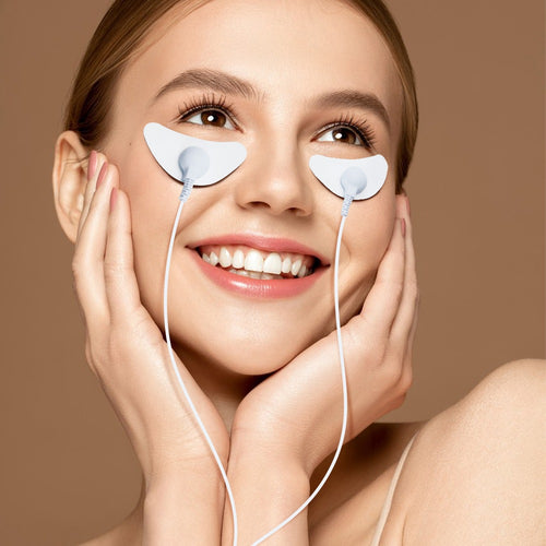 V-shaped face wrinkle removal facial massager EMS facial massager low frequency pulse crescent shape beauty instrument remote control model