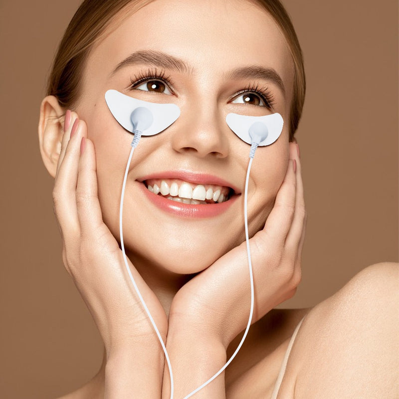 V-shaped face wrinkle removal facial massager EMS facial massager low frequency pulse crescent shape beauty instrument remote control model