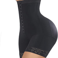 High-Waist Butt Lift Shaper Shorts — Tummy Control with Zipper Closure - view 3 | Bella Femina