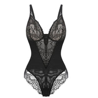 Lace-Detail Sculpting Bodysuit — Wireless Lift & Tummy Shaping - view 5 | Bella Femina