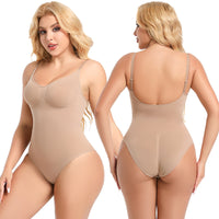 Seamless Full Body Shapewear for Women - Plus Size Compression Bodysuit