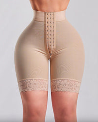 Plus Size High Waist Shapewear Shorts - Tummy Control & Hip Lift Pants