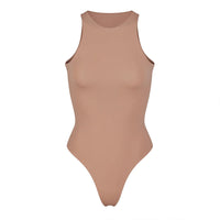 Seamless Yoga Bodysuit — Short-Sleeve Full-Body Activewear Jumpsuit - view 4 | Bella Femina