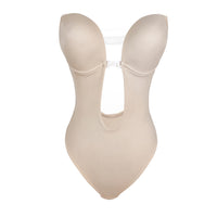 Deep V Backless Body Shaper — Invisible Bra Bodysuit for Evening Wear - view 4 | Bella Femina