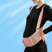 Maternity Belly Support Belt with Shoulder Straps — Full-Body Pregnancy Relief - view 3 | Bella Femina