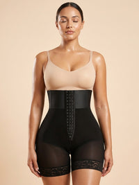 Plus Size High Waist Shapewear Shorts - Tummy Control & Hip Lift Pants