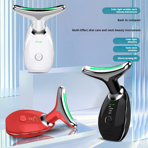 3-Color LED Neck Beauty Device - Anti-Wrinkle Neck Lift & Tightening Massager