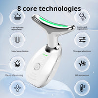 3-Color LED Neck Beauty Device - Anti-Wrinkle Neck Lift & Tightening Massager