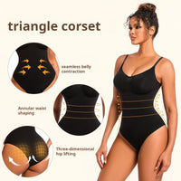 Seamless Full Body Shapewear for Women - Plus Size Compression Bodysuit