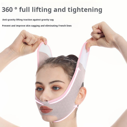 Face shaping mask, lifting nasolabial folds, sleeping elastic bandage, face slimming artifact, improving double chin, anti-sagging, and tightening